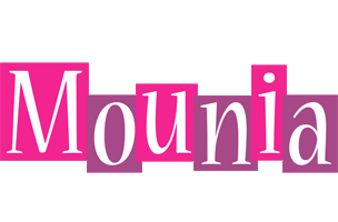 Mounia whine logo