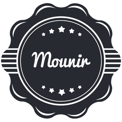 Mounir badge logo