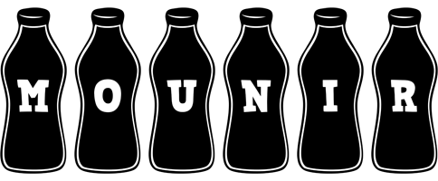 Mounir bottle logo