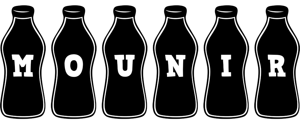 Mounir bottle logo