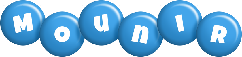 Mounir candy-blue logo