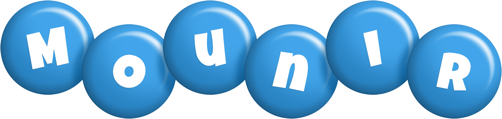 Mounir candy-blue logo