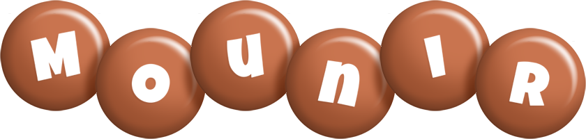 Mounir candy-brown logo