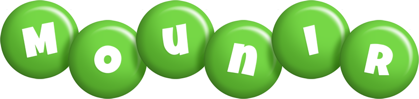 Mounir candy-green logo