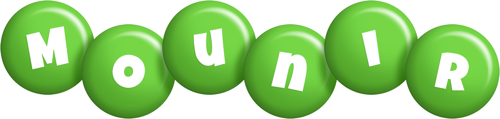 Mounir candy-green logo