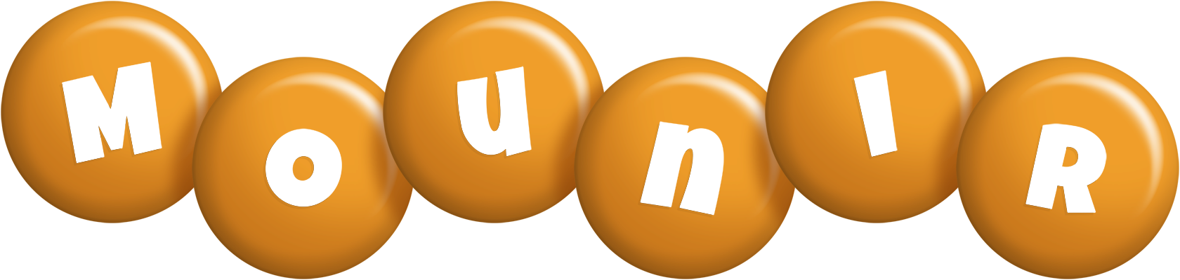 Mounir candy-orange logo