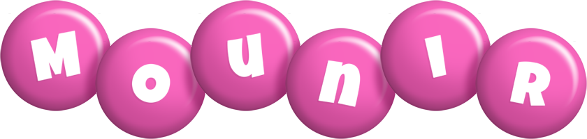 Mounir candy-pink logo