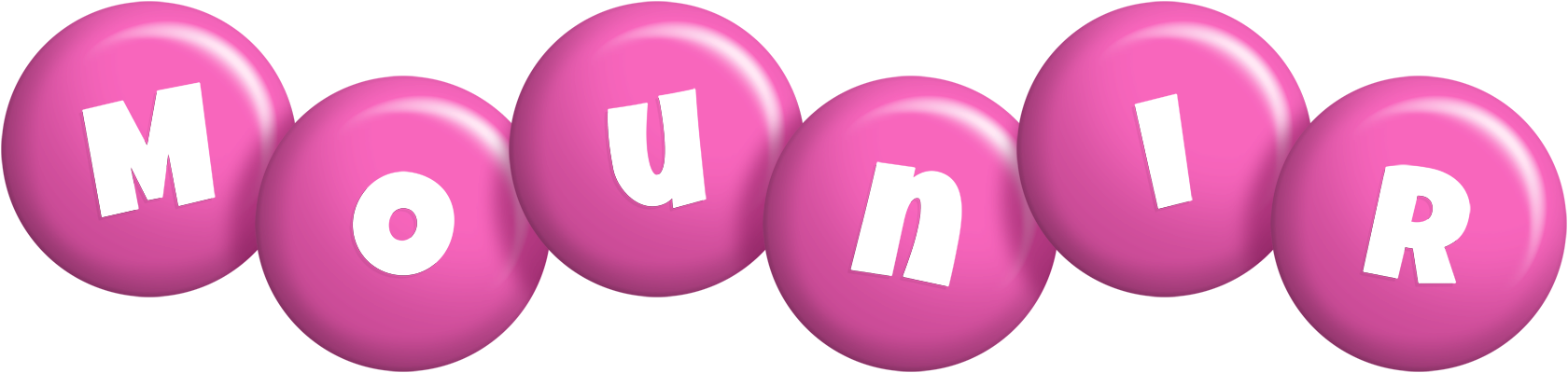Mounir candy-pink logo