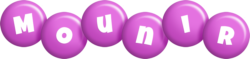Mounir candy-purple logo