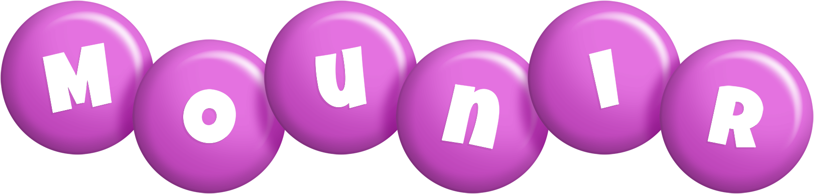 Mounir candy-purple logo