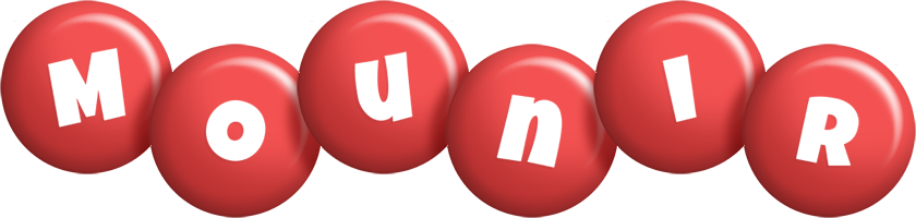 Mounir candy-red logo