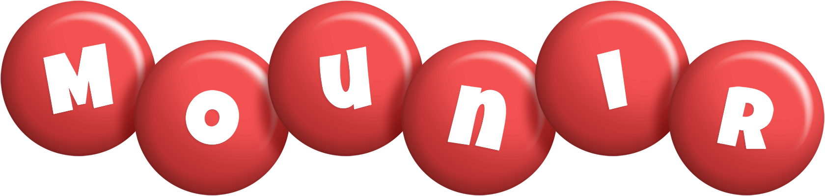 Mounir candy-red logo