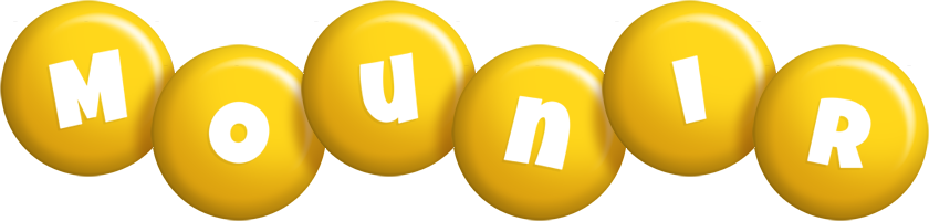 Mounir candy-yellow logo