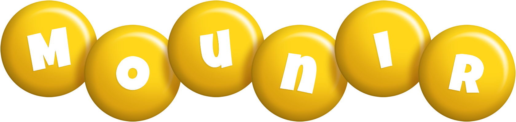 Mounir candy-yellow logo