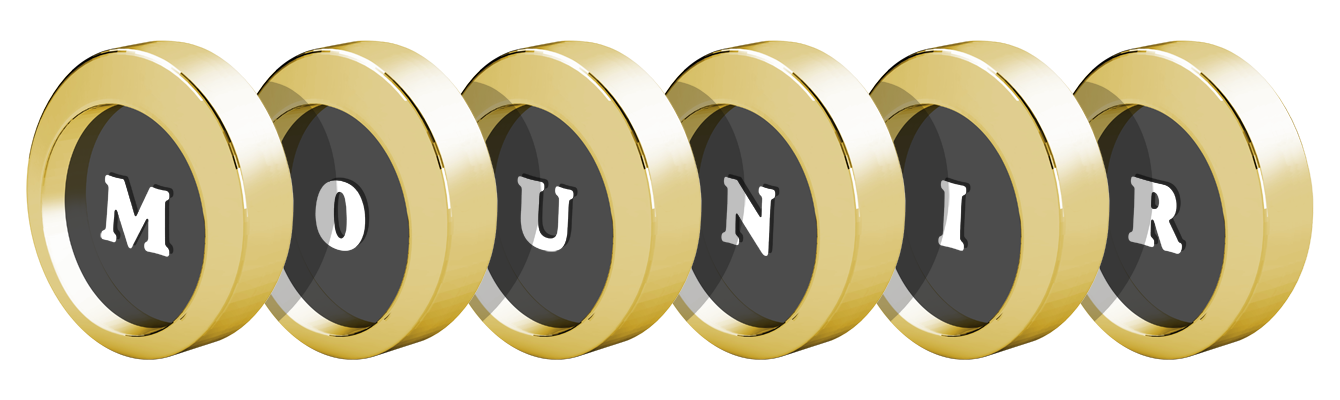 Mounir gold logo