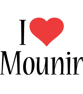 Mounir i-love logo