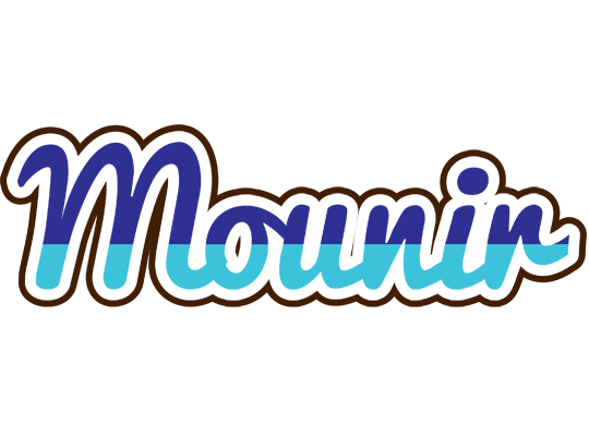 Mounir raining logo