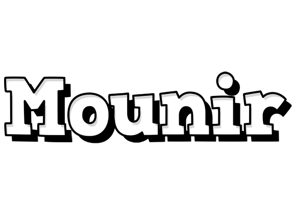 Mounir snowing logo