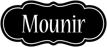 Mounir welcome logo