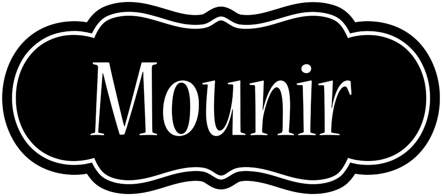 Mounir welcome logo