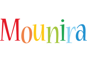 Mounira birthday logo