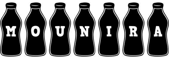 Mounira bottle logo