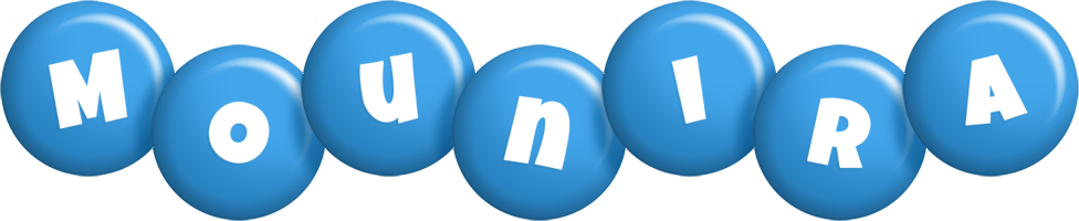 Mounira candy-blue logo