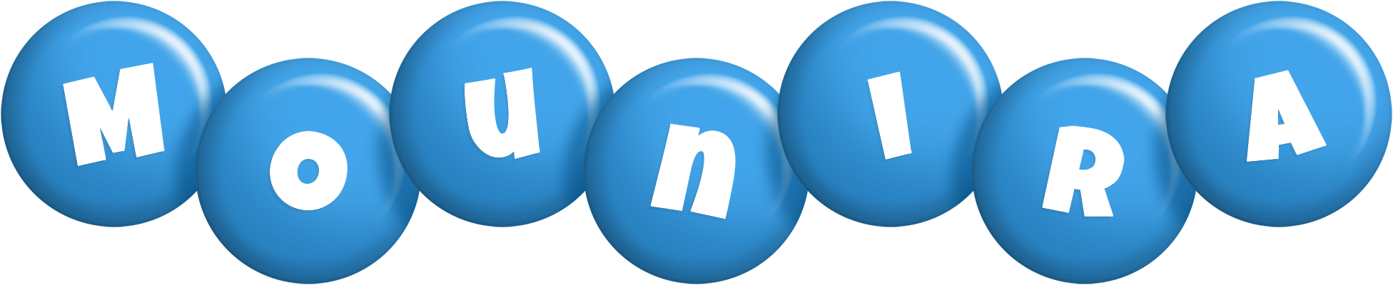 Mounira candy-blue logo