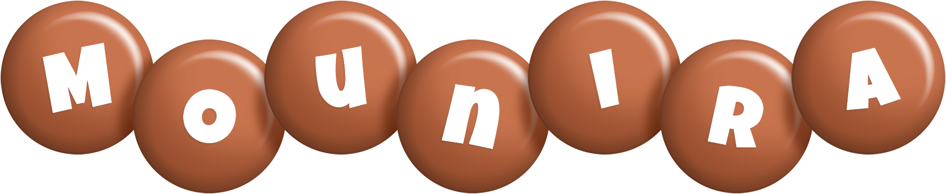 Mounira candy-brown logo