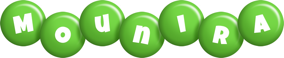 Mounira candy-green logo