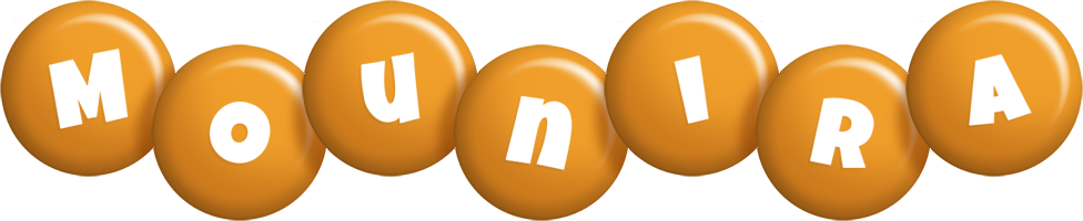 Mounira candy-orange logo