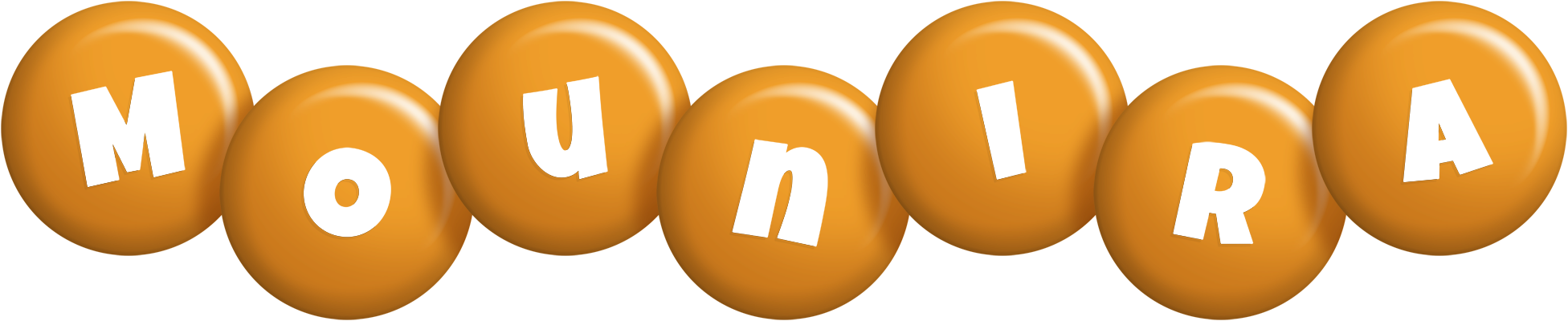 Mounira candy-orange logo