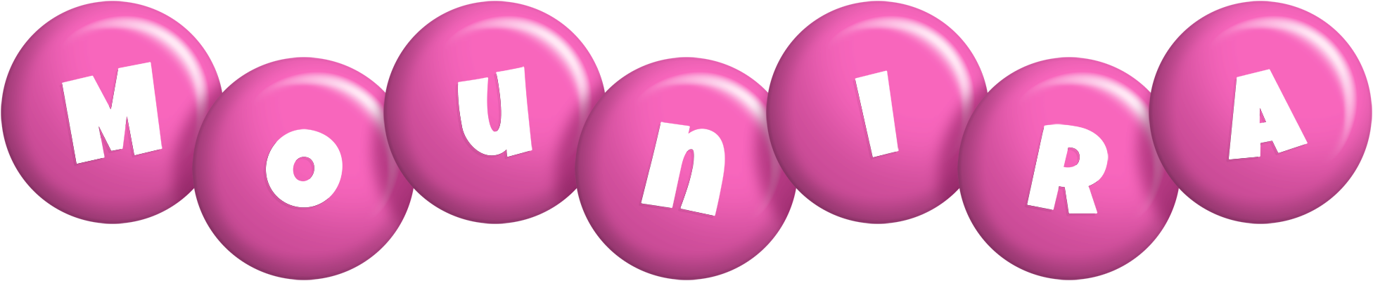 Mounira candy-pink logo