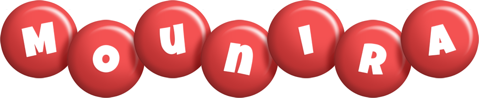 Mounira candy-red logo