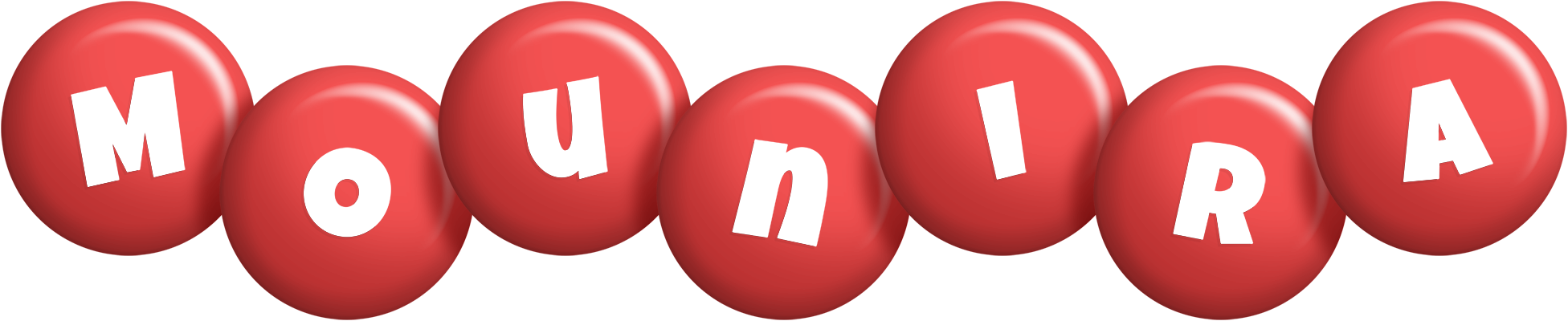 Mounira candy-red logo
