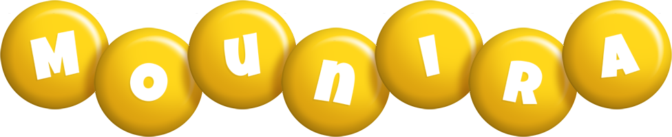 Mounira candy-yellow logo