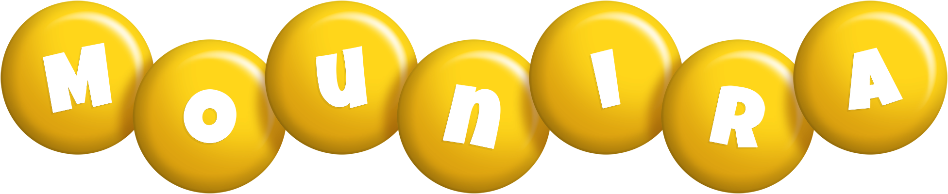Mounira candy-yellow logo