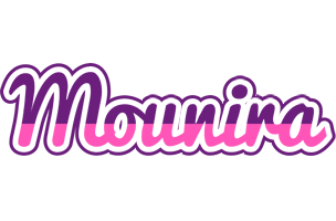 Mounira cheerful logo