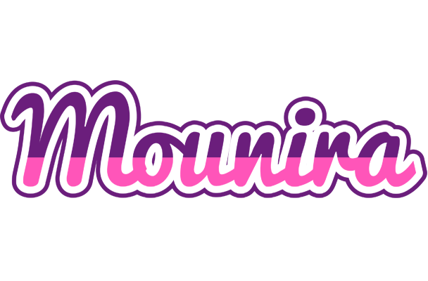 Mounira cheerful logo