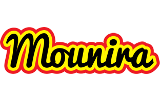 Mounira flaming logo