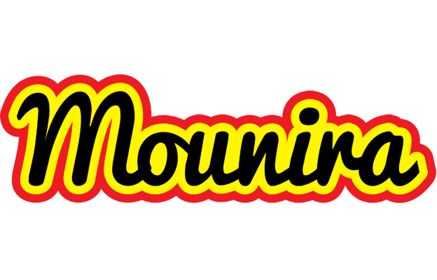 Mounira flaming logo