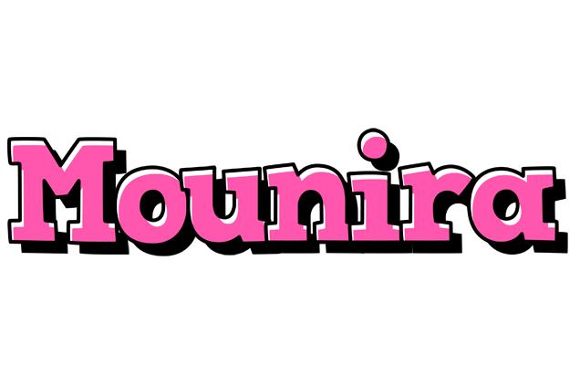 Mounira girlish logo
