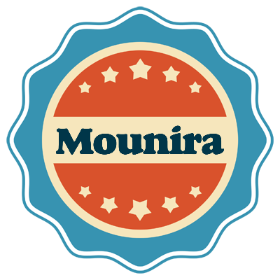 Mounira labels logo