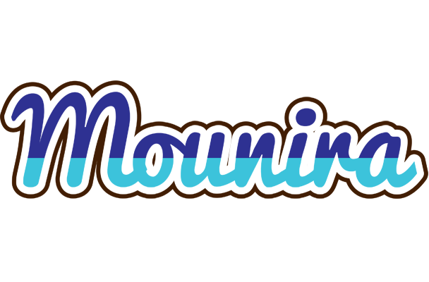 Mounira raining logo