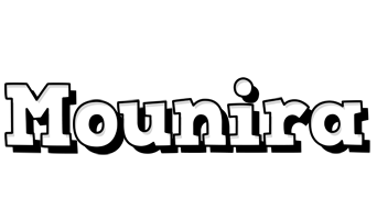 Mounira snowing logo