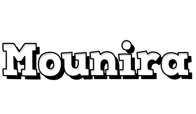 Mounira snowing logo