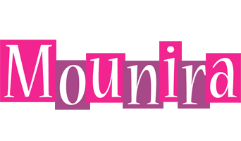Mounira whine logo