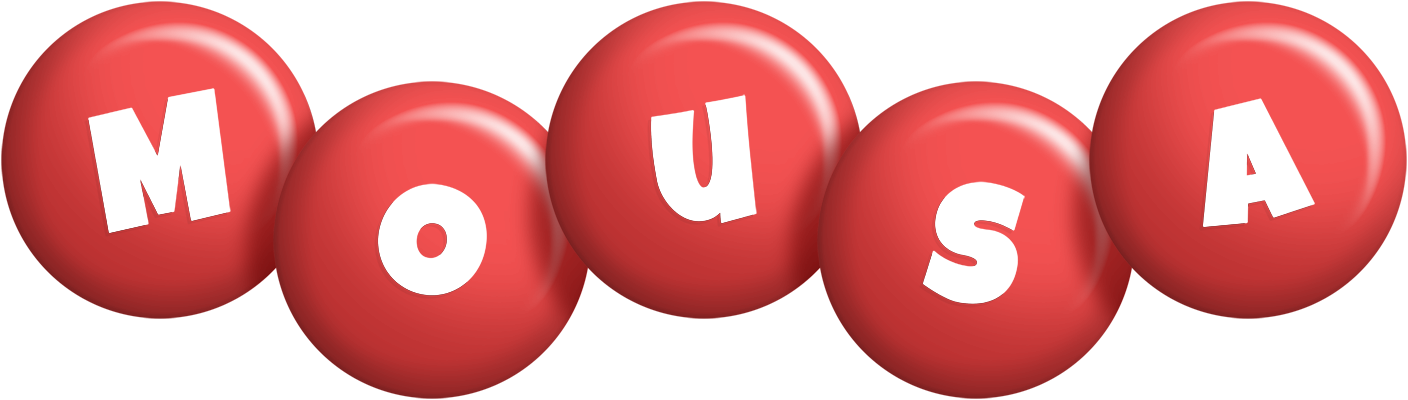 Mousa candy-red logo