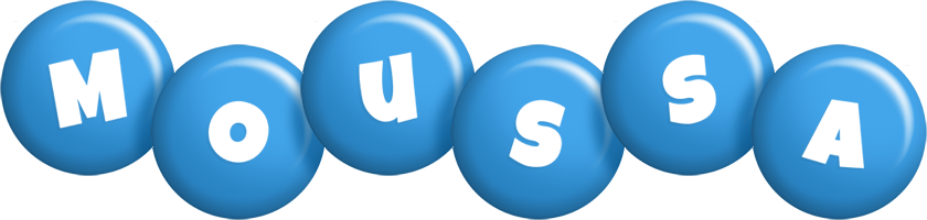 Moussa candy-blue logo