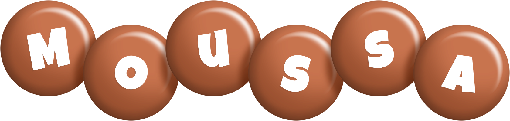 Moussa candy-brown logo